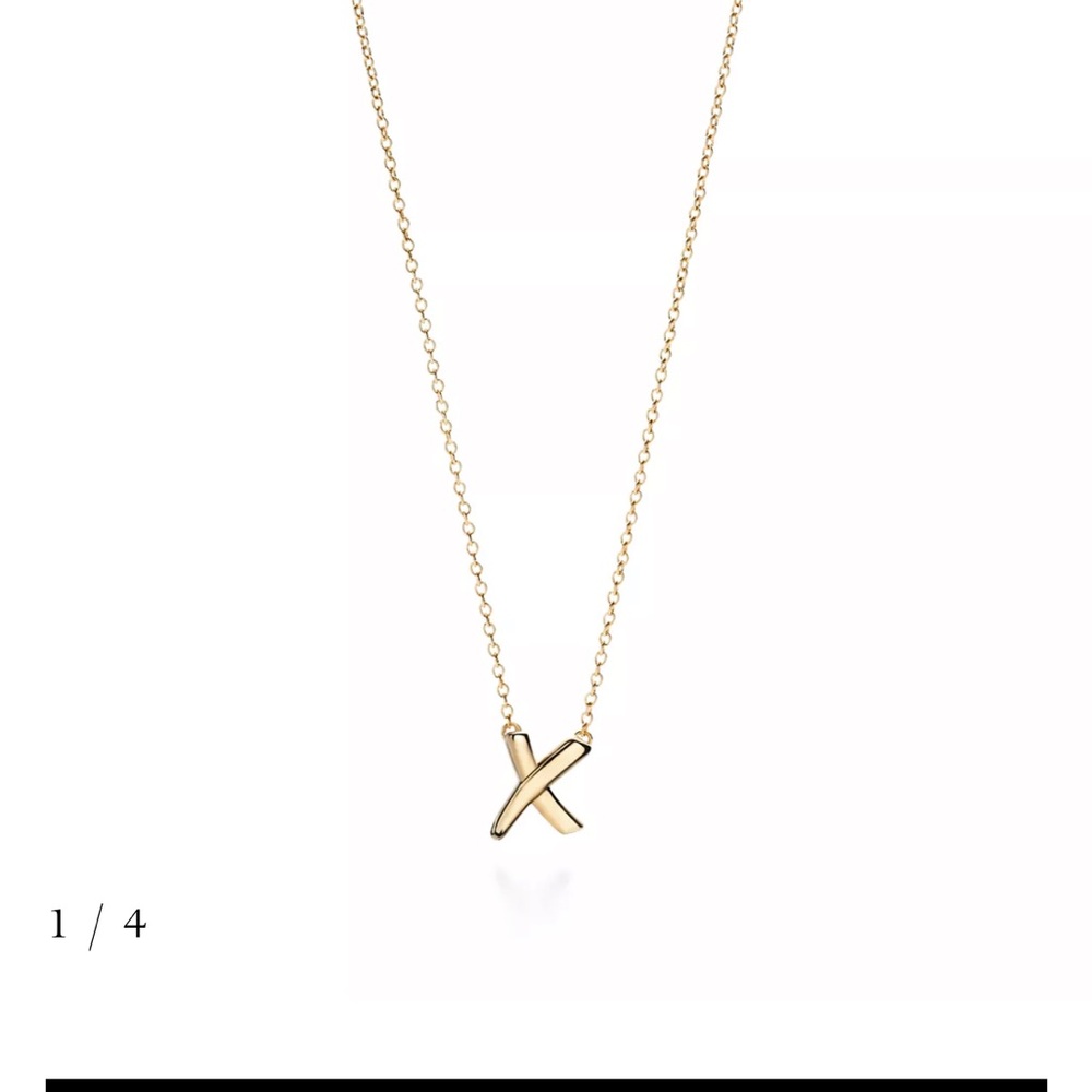 Tiffany & Co. Gold X Necklace
